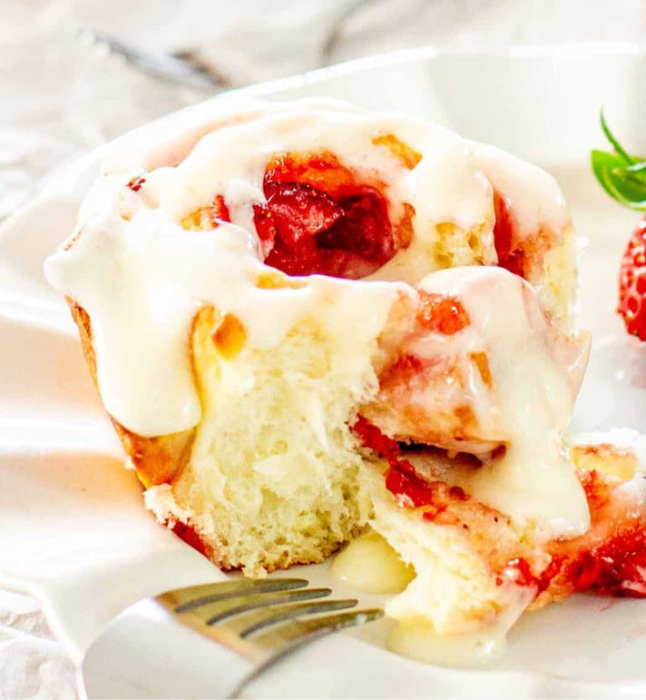 Strawberry Cheesecake Sweet Rolls